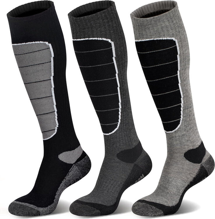 wool tartan winter scarf thermal ski socks knee high